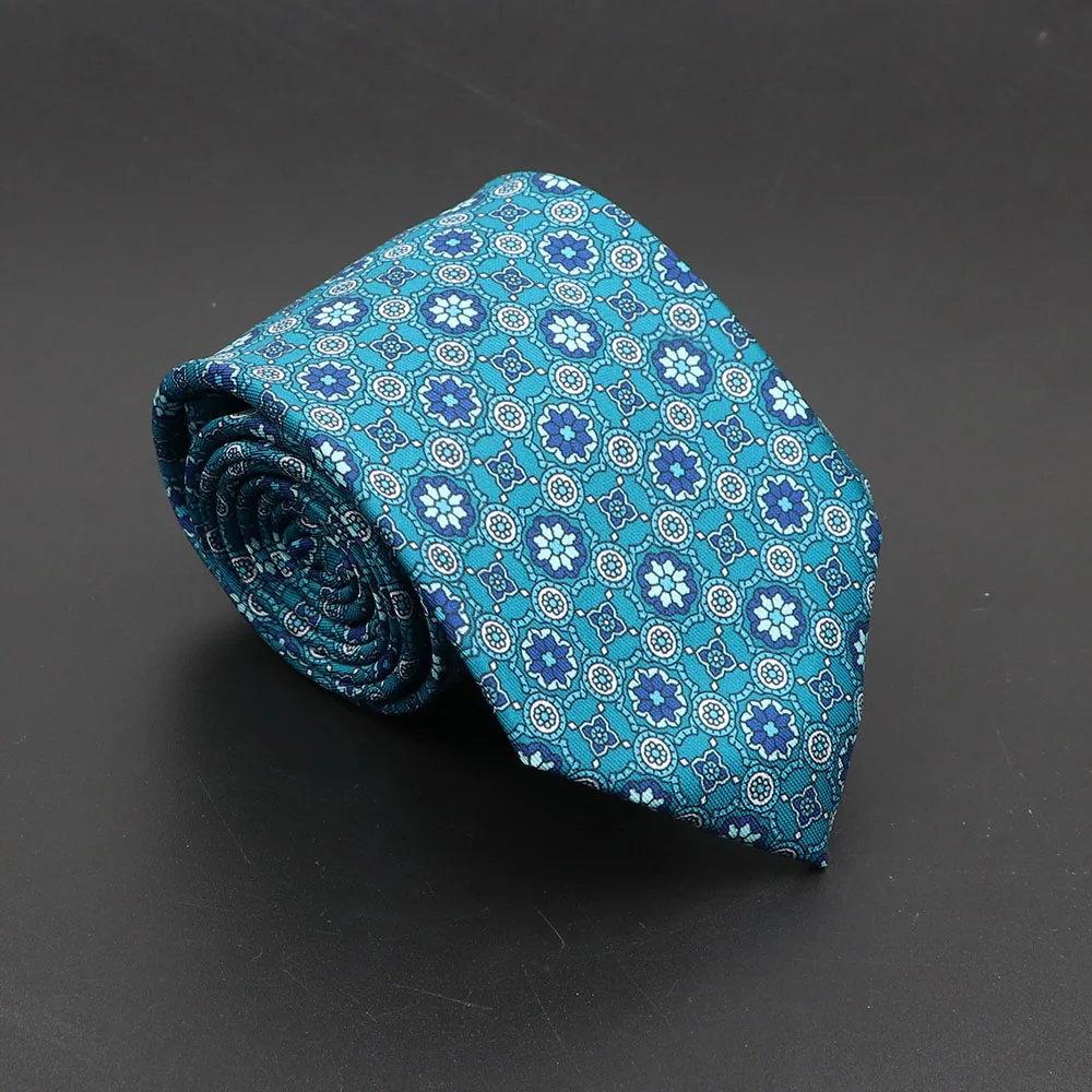 Super Soft Bohemian Silk Ties Men's Fashion 7.5cm Necktie For Men Wedding Business Meeting Gravata Colorful Novelty Printing Tie - Image 13