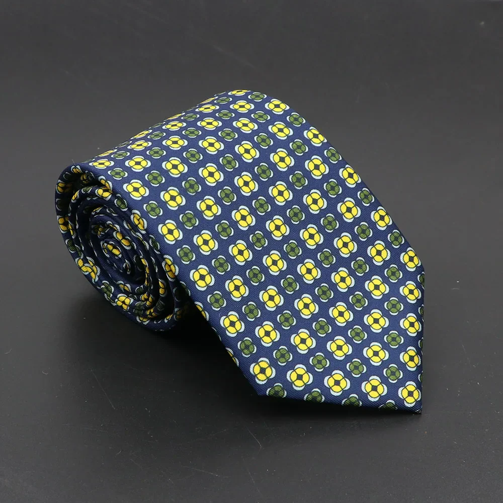 Super Soft Bohemian Silk Ties Men's Fashion 7.5cm Necktie For Men Wedding Business Meeting Gravata Colorful Novelty Printing Tie - Image 14