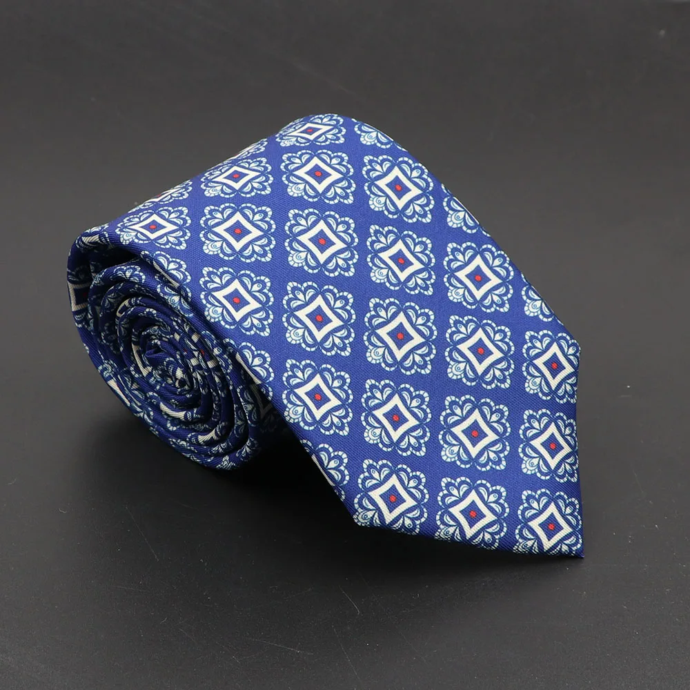 Super Soft Bohemian Silk Ties Men's Fashion 7.5cm Necktie For Men Wedding Business Meeting Gravata Colorful Novelty Printing Tie - Image 15