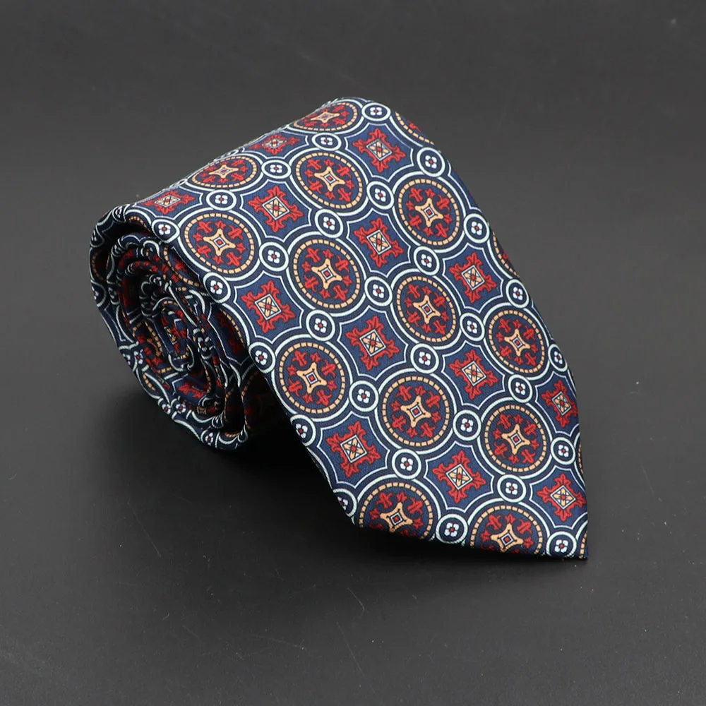 Super Soft Bohemian Silk Ties Men's Fashion 7.5cm Necktie For Men Wedding Business Meeting Gravata Colorful Novelty Printing Tie - Image 16