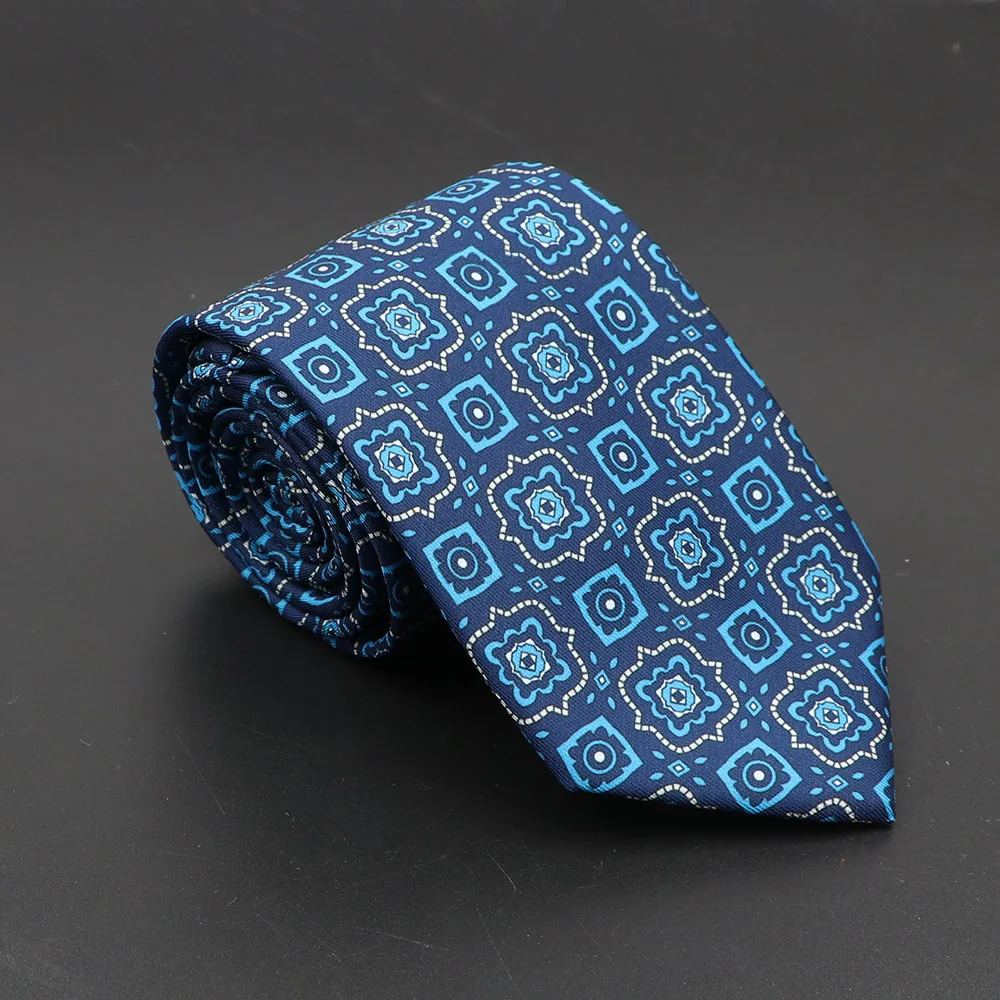 Super Soft Bohemian Silk Ties Men's Fashion 7.5cm Necktie For Men Wedding Business Meeting Gravata Colorful Novelty Printing Tie - Image 17