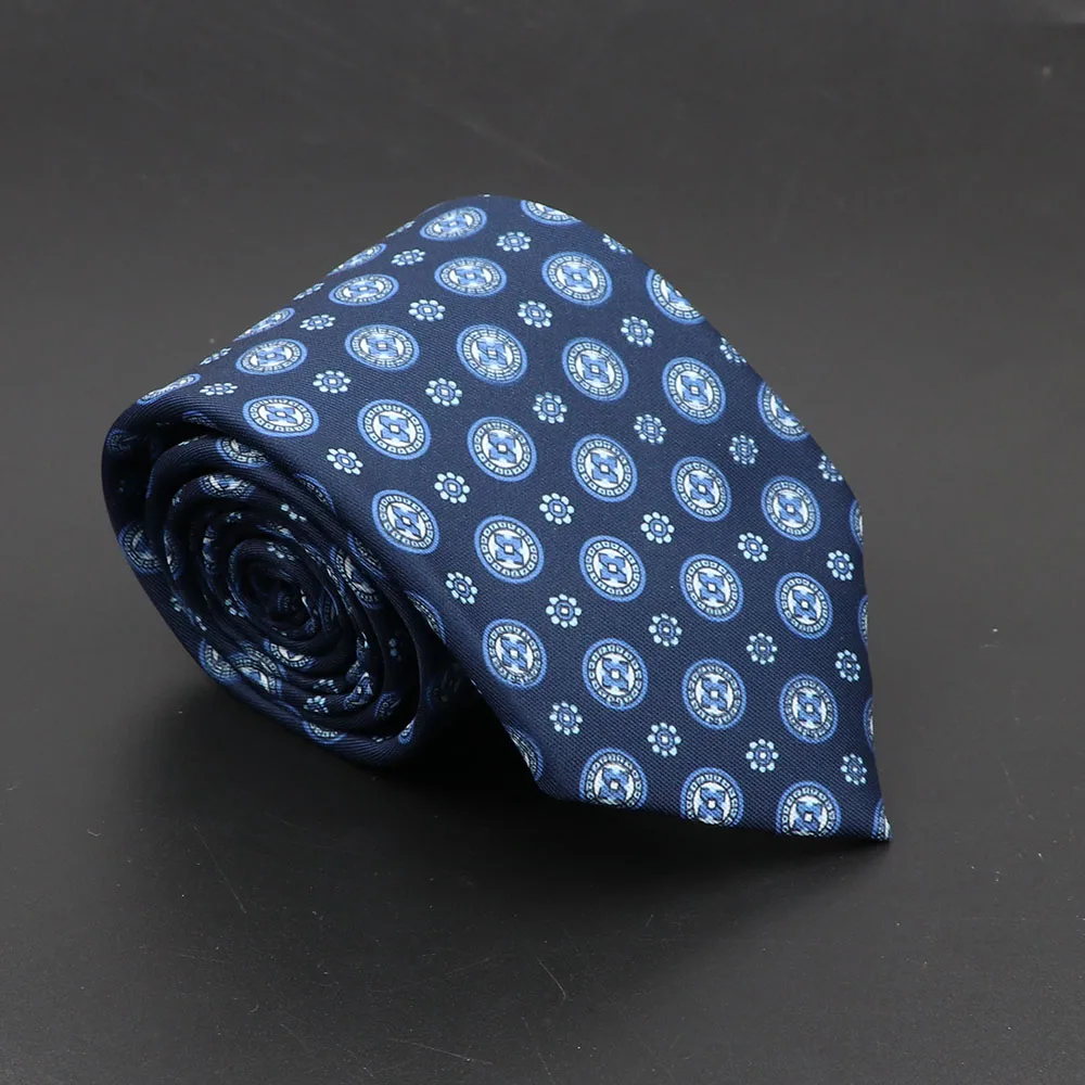 Super Soft Bohemian Silk Ties Men's Fashion 7.5cm Necktie For Men Wedding Business Meeting Gravata Colorful Novelty Printing Tie - Image 19