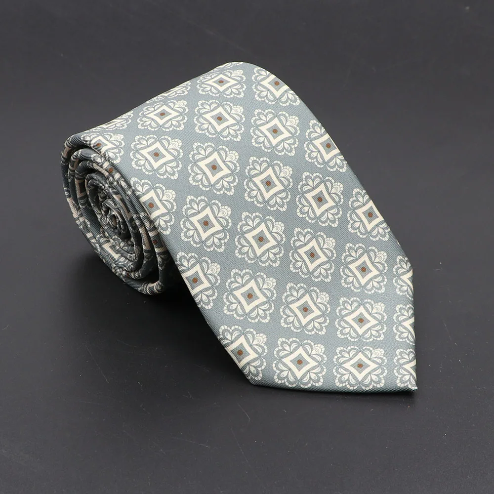 Super Soft Bohemian Silk Ties Men's Fashion 7.5cm Necktie For Men Wedding Business Meeting Gravata Colorful Novelty Printing Tie - Image 20