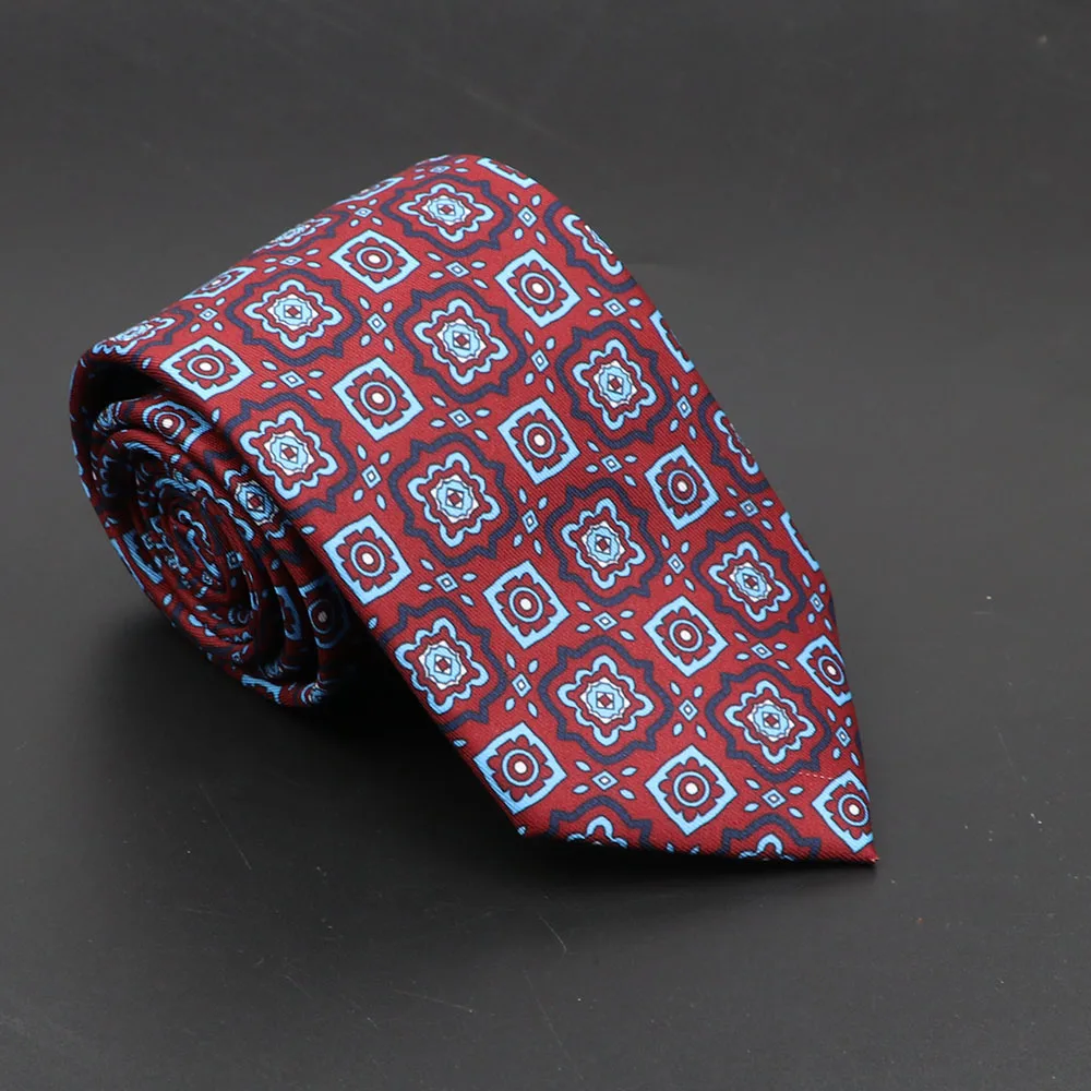 Super Soft Bohemian Silk Ties Men's Fashion 7.5cm Necktie For Men Wedding Business Meeting Gravata Colorful Novelty Printing Tie - Image 22