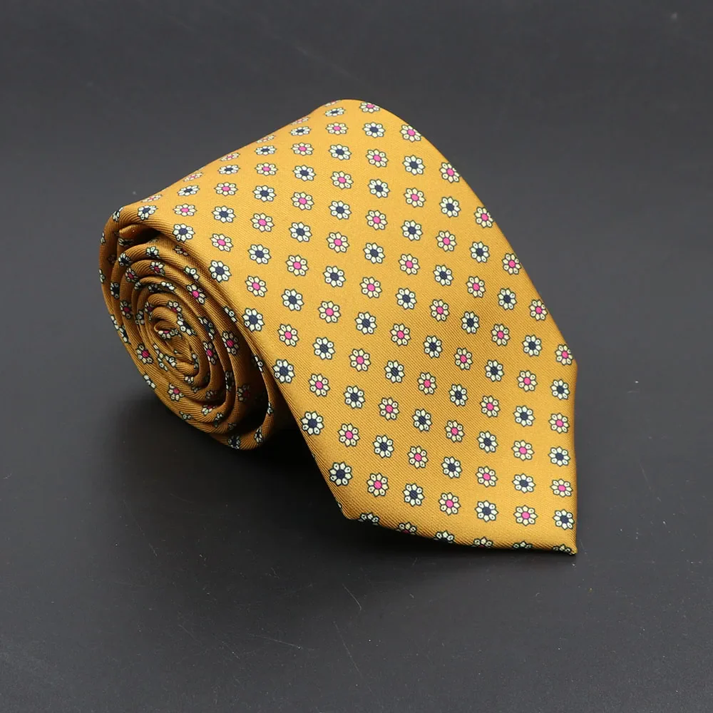 Super Soft Bohemian Silk Ties Men's Fashion 7.5cm Necktie For Men Wedding Business Meeting Gravata Colorful Novelty Printing Tie - Image 23