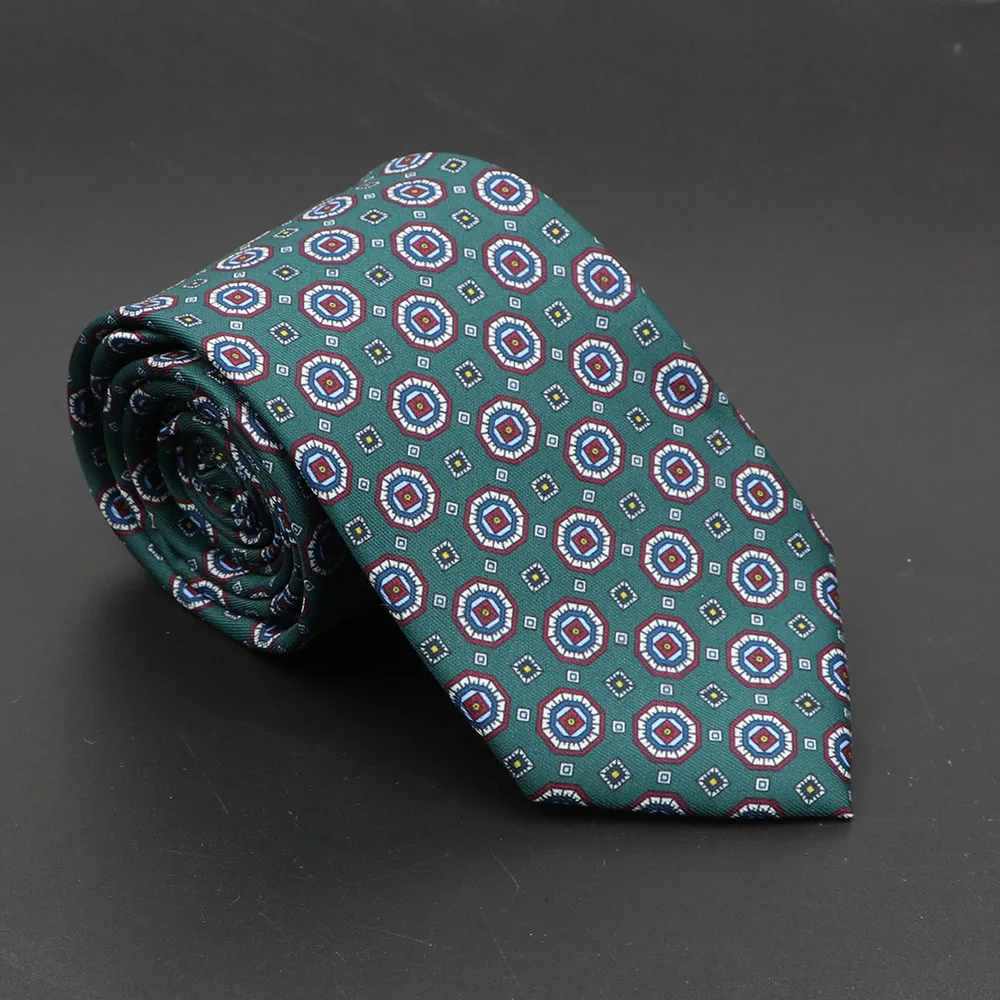 Super Soft Bohemian Silk Ties Men's Fashion 7.5cm Necktie For Men Wedding Business Meeting Gravata Colorful Novelty Printing Tie - Image 25