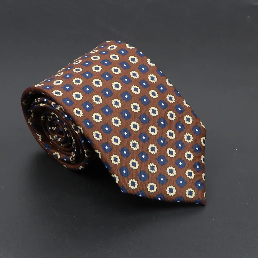 Super Soft Bohemian Silk Ties Men's Fashion 7.5cm Necktie For Men Wedding Business Meeting Gravata Colorful Novelty Printing Tie - Image 29