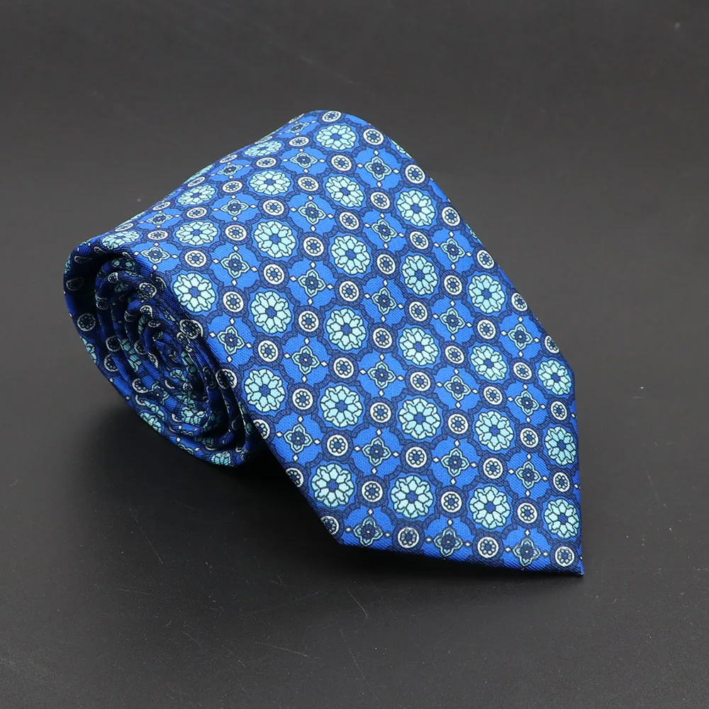 Super Soft Bohemian Silk Ties Men's Fashion 7.5cm Necktie For Men Wedding Business Meeting Gravata Colorful Novelty Printing Tie - Image 30
