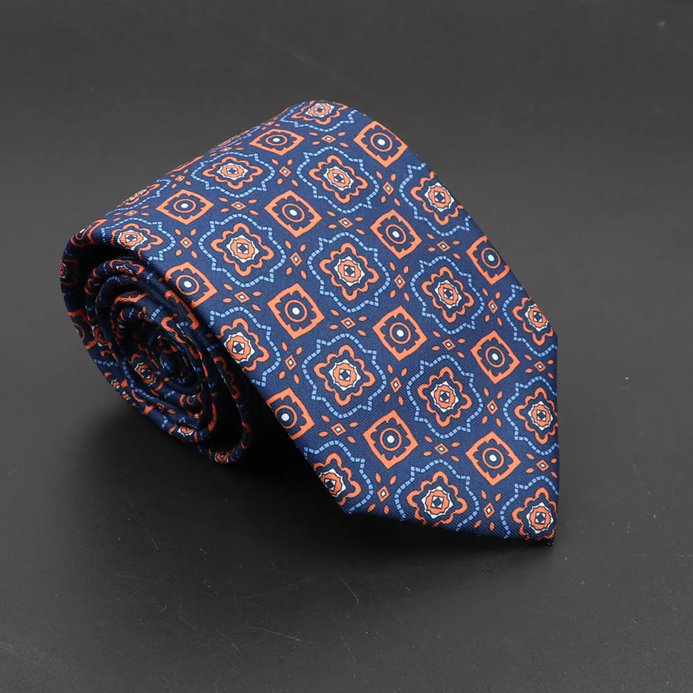 Super Soft Bohemian Silk Ties Men's Fashion 7.5cm Necktie For Men Wedding Business Meeting Gravata Colorful Novelty Printing Tie - Image 33