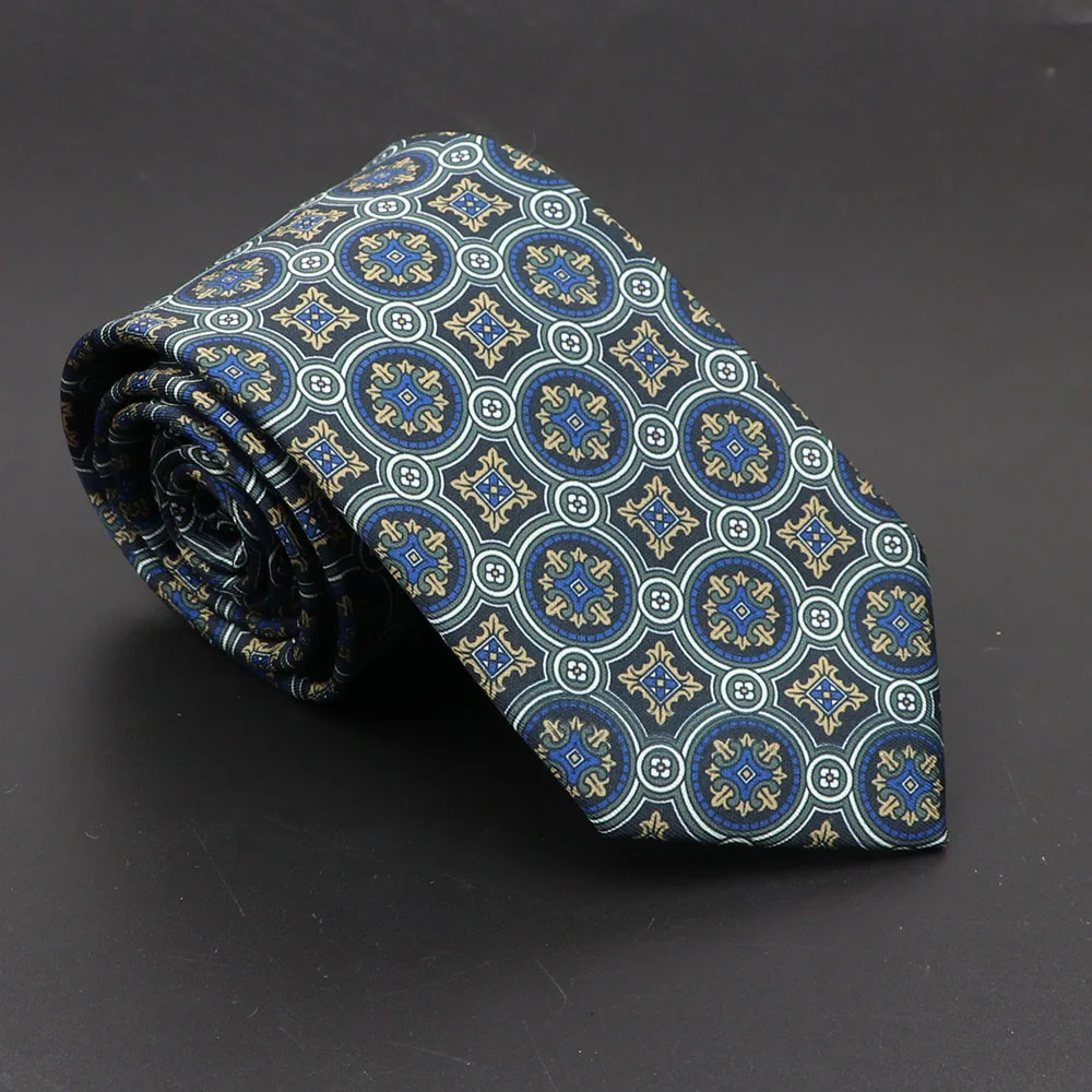 Super Soft Bohemian Silk Ties Men's Fashion 7.5cm Necktie For Men Wedding Business Meeting Gravata Colorful Novelty Printing Tie - Image 34
