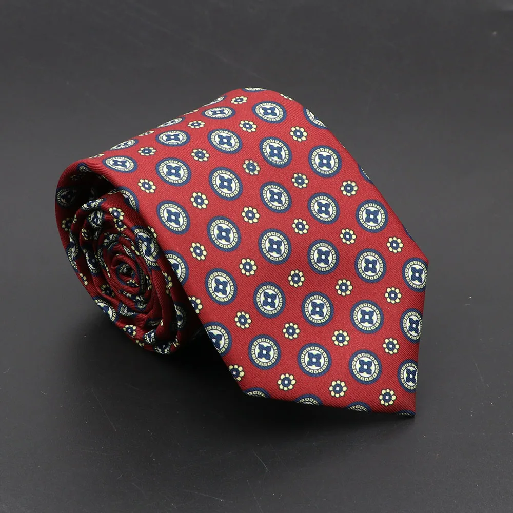 Super Soft Bohemian Silk Ties Men's Fashion 7.5cm Necktie For Men Wedding Business Meeting Gravata Colorful Novelty Printing Tie - Image 36