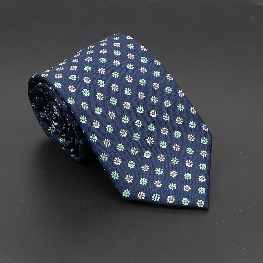 Super Soft Bohemian Silk Ties Men's Fashion 7.5cm Necktie For Men Wedding Business Meeting Gravata Colorful Novelty Printing Tie - Image 37