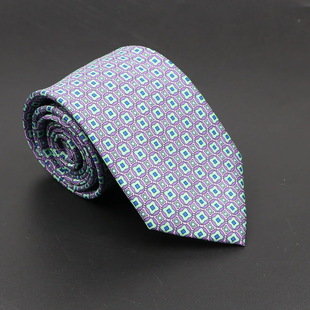Super Soft Bohemian Silk Ties Men's Fashion 7.5cm Necktie For Men Wedding Business Meeting Gravata Colorful Novelty Printing Tie - Image 38