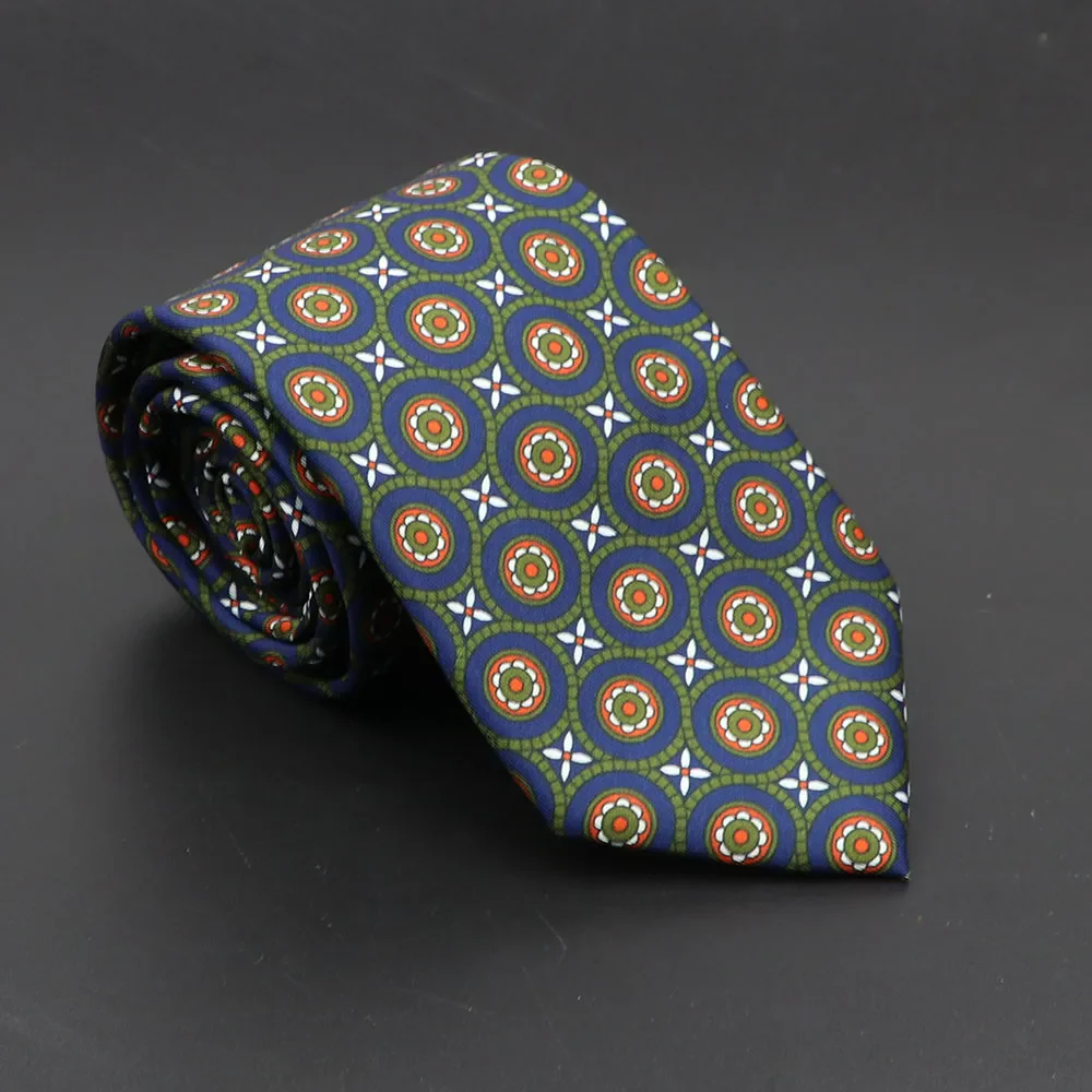 Super Soft Bohemian Silk Ties Men's Fashion 7.5cm Necktie For Men Wedding Business Meeting Gravata Colorful Novelty Printing Tie - Image 39