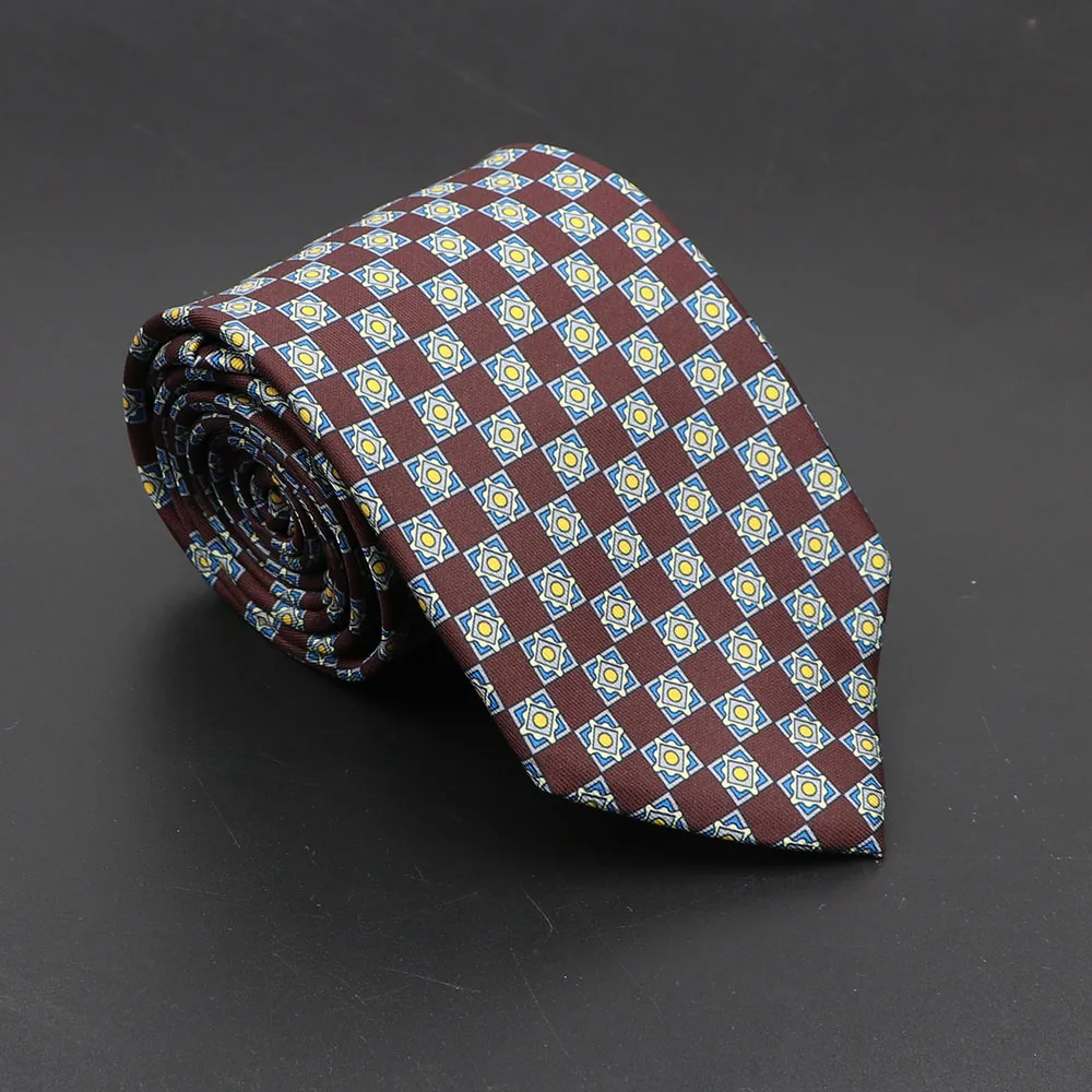 Super Soft Bohemian Silk Ties Men's Fashion 7.5cm Necktie For Men Wedding Business Meeting Gravata Colorful Novelty Printing Tie - Image 41