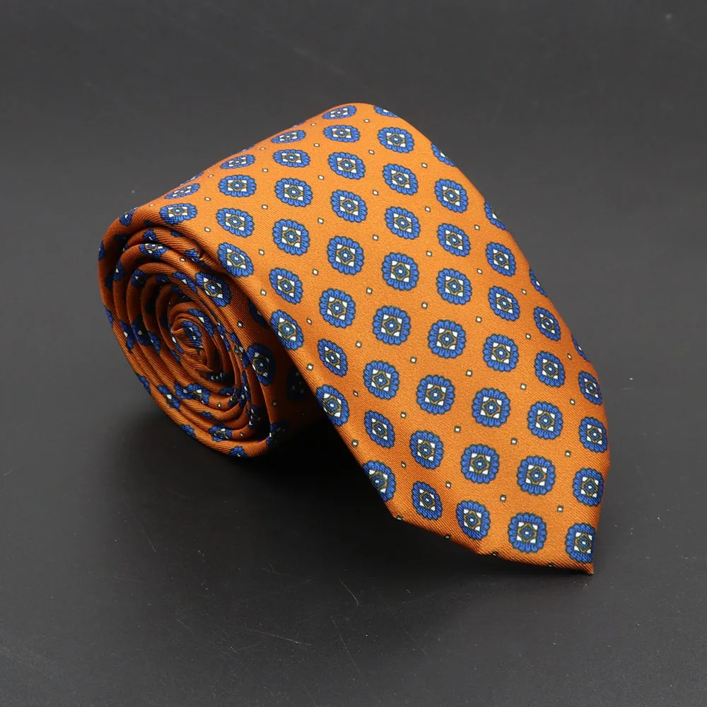 Super Soft Bohemian Silk Ties Men's Fashion 7.5cm Necktie For Men Wedding Business Meeting Gravata Colorful Novelty Printing Tie - Image 42