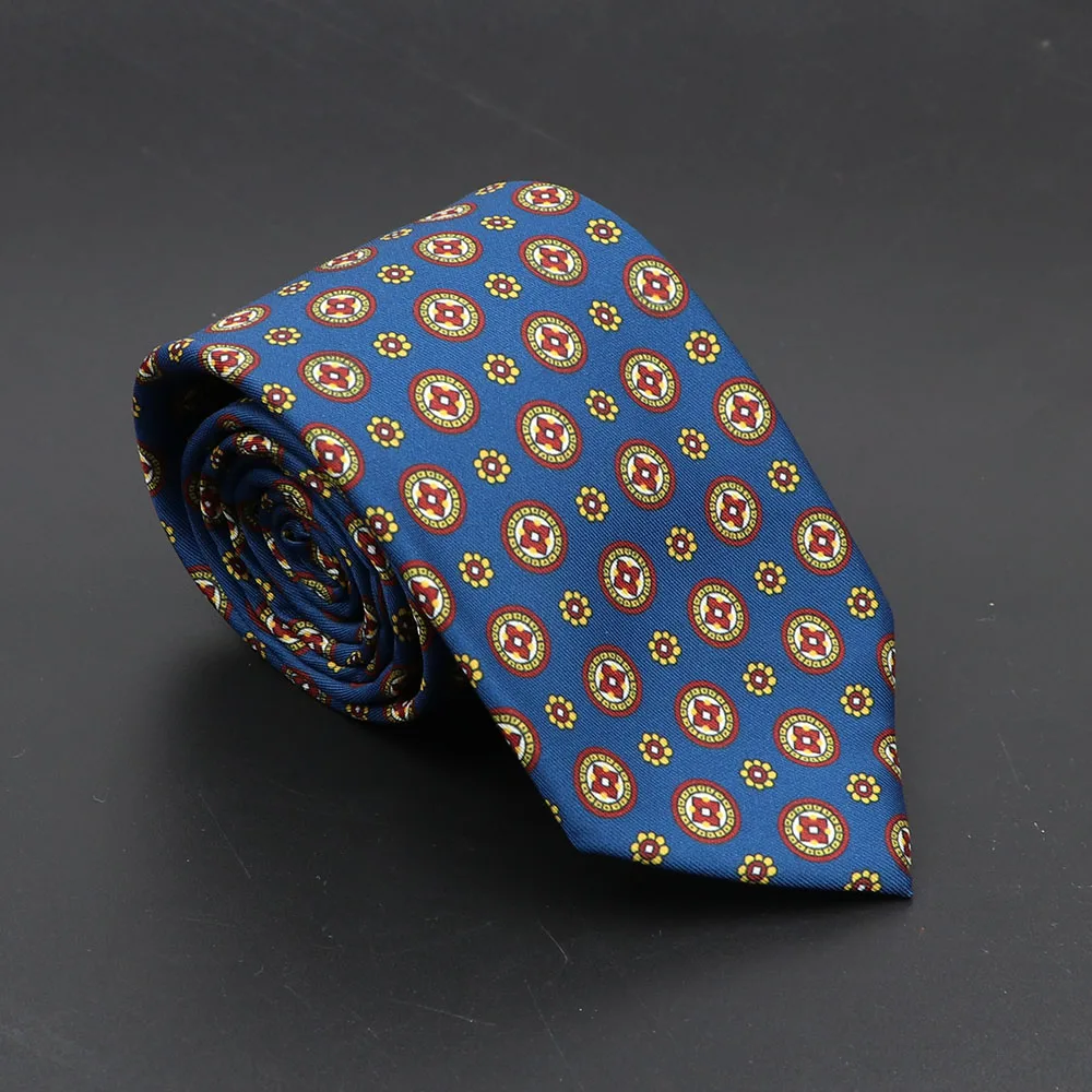 Super Soft Bohemian Silk Ties Men's Fashion 7.5cm Necktie For Men Wedding Business Meeting Gravata Colorful Novelty Printing Tie - Image 43