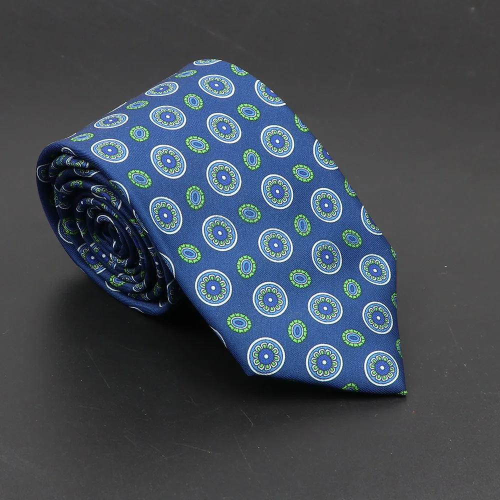 Super Soft Bohemian Silk Ties Men's Fashion 7.5cm Necktie For Men Wedding Business Meeting Gravata Colorful Novelty Printing Tie - Image 48