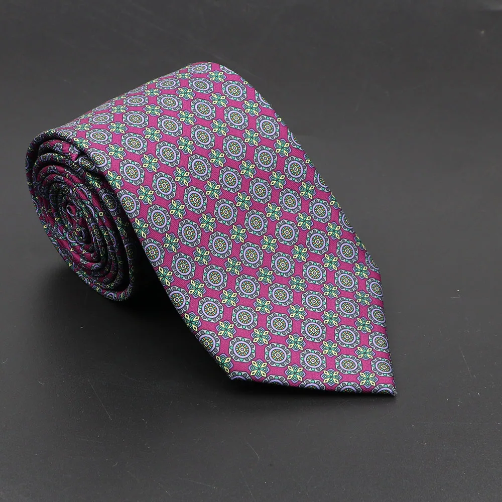 Super Soft Bohemian Silk Ties Men's Fashion 7.5cm Necktie For Men Wedding Business Meeting Gravata Colorful Novelty Printing Tie - Image 53