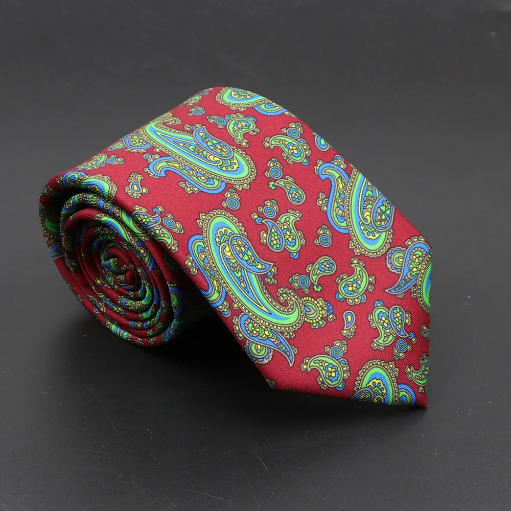 Super Soft Bohemian Silk Ties Men's Fashion 7.5cm Necktie For Men Wedding Business Meeting Gravata Colorful Novelty Printing Tie - Image 59