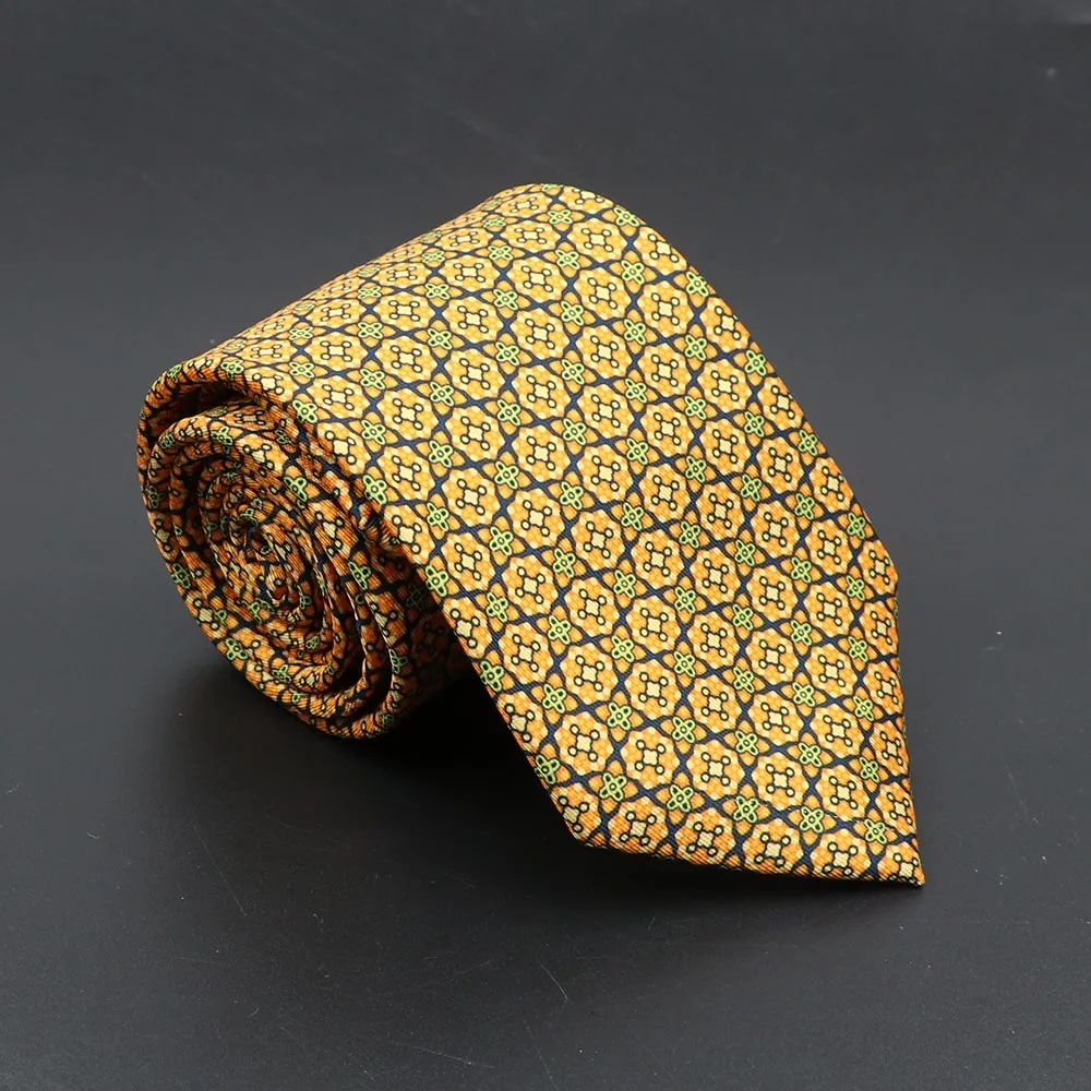 Super Soft Bohemian Silk Ties Men's Fashion 7.5cm Necktie For Men Wedding Business Meeting Gravata Colorful Novelty Printing Tie - Image 60