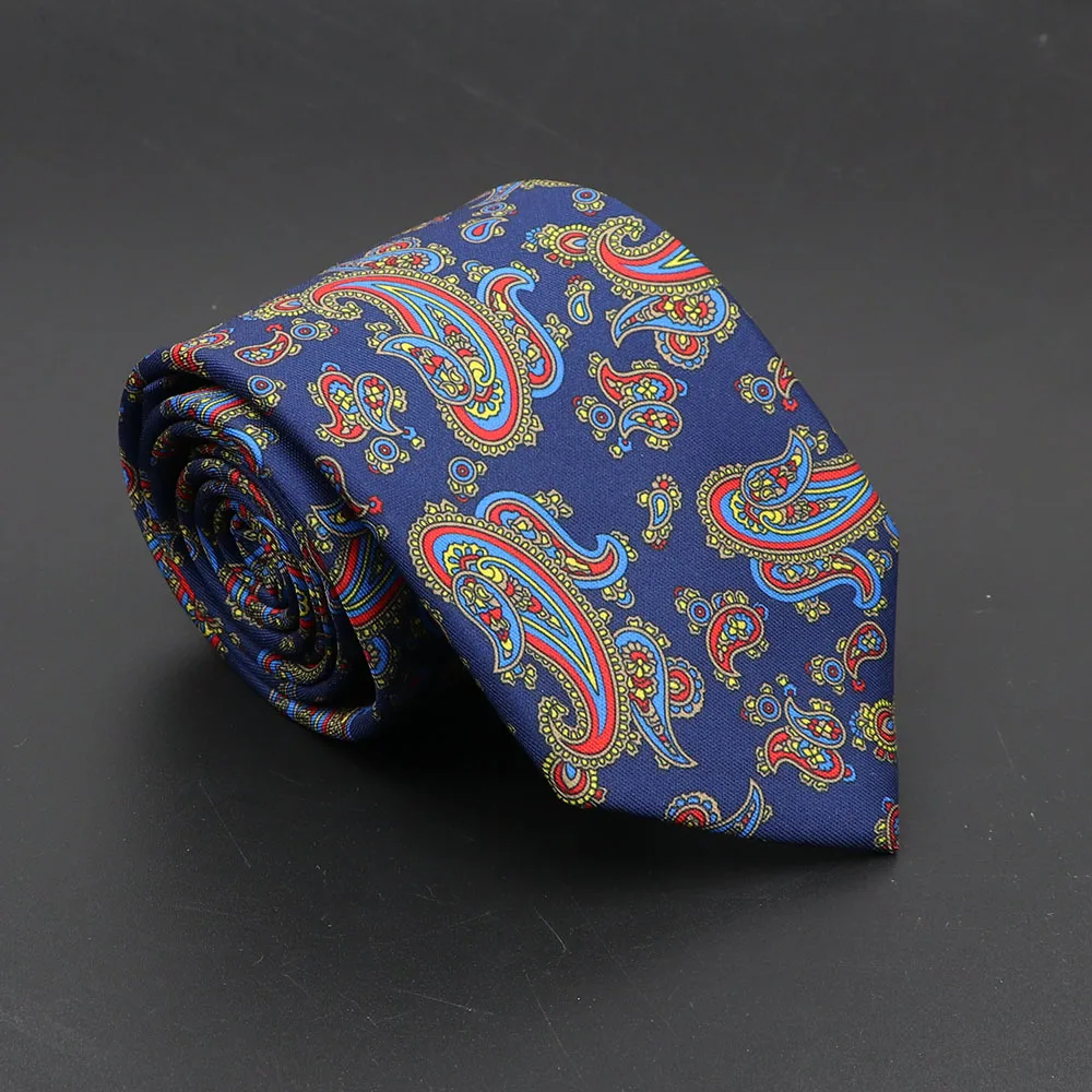 Super Soft Bohemian Silk Ties Men's Fashion 7.5cm Necktie For Men Wedding Business Meeting Gravata Colorful Novelty Printing Tie - Image 65