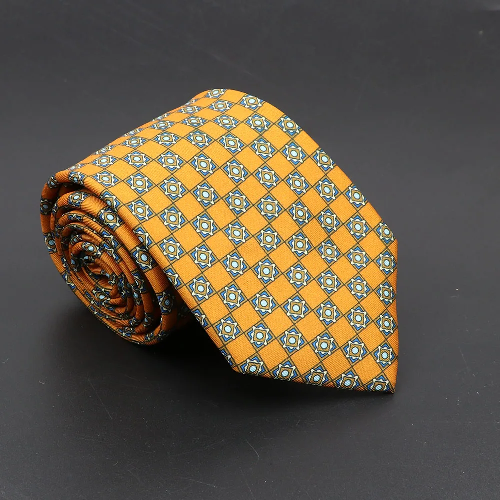 Super Soft Bohemian Silk Ties Men's Fashion 7.5cm Necktie For Men Wedding Business Meeting Gravata Colorful Novelty Printing Tie - Image 66