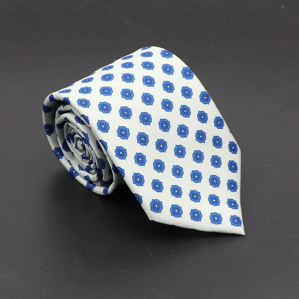 Super Soft Bohemian Silk Ties Men's Fashion 7.5cm Necktie For Men Wedding Business Meeting Gravata Colorful Novelty Printing Tie - Image 69