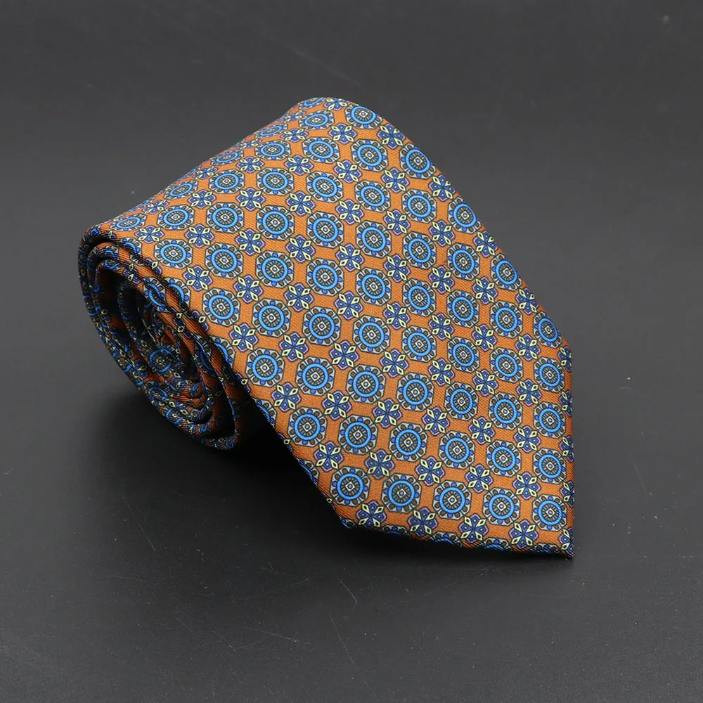 Super Soft Bohemian Silk Ties Men's Fashion 7.5cm Necktie For Men Wedding Business Meeting Gravata Colorful Novelty Printing Tie - Image 7
