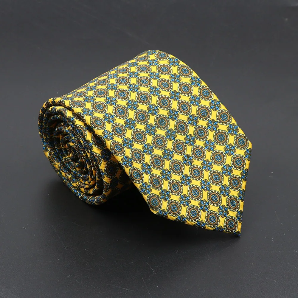 Super Soft Bohemian Silk Ties Men's Fashion 7.5cm Necktie For Men Wedding Business Meeting Gravata Colorful Novelty Printing Tie - Image 9