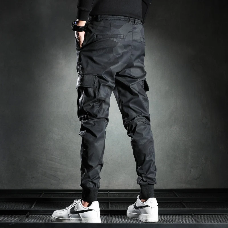 Sweatpants Men Camouflage Elasticity Military Cargo Pants Drawstring Multi Pockets Bottoms Casual Jogger Trousers - Image 11