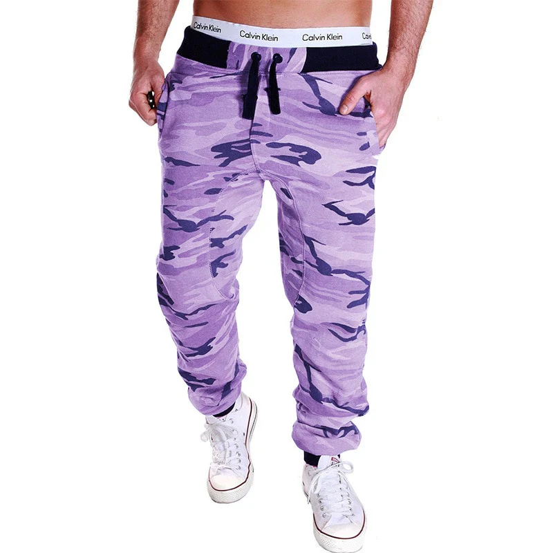 Sweatpants Men Camouflage Elasticity Military Cargo Pants Drawstring Multi Pockets Bottoms Casual Jogger Trousers - Image 4