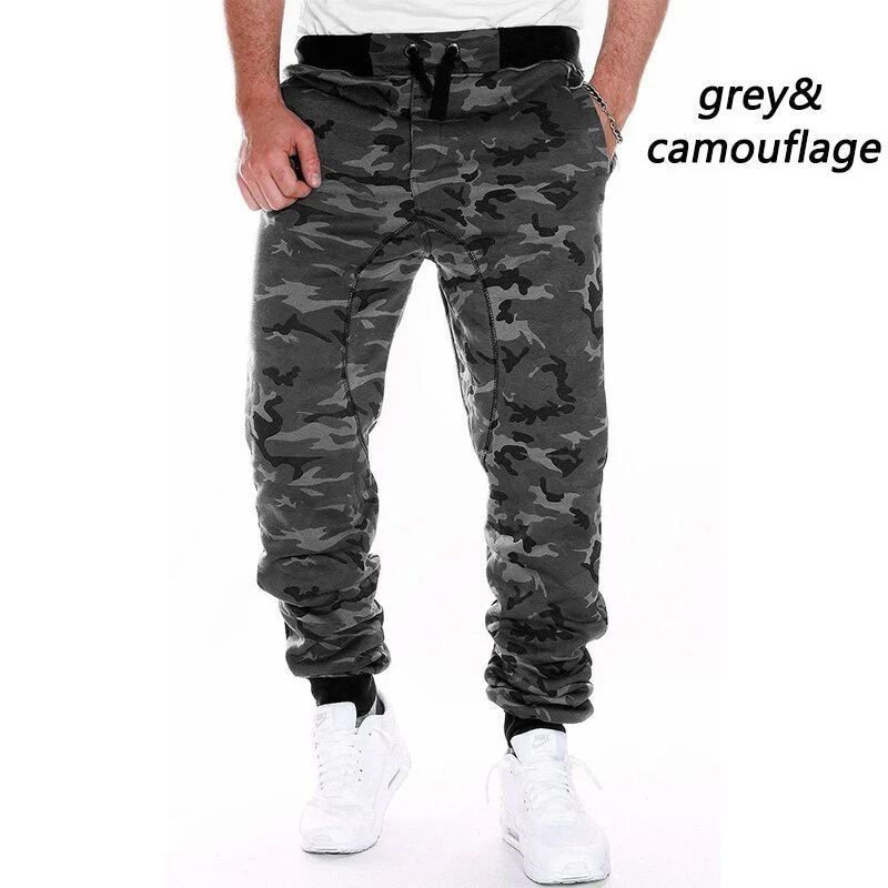 Sweatpants Men Camouflage Elasticity Military Cargo Pants Drawstring Multi Pockets Bottoms Casual Jogger Trousers - Image 5