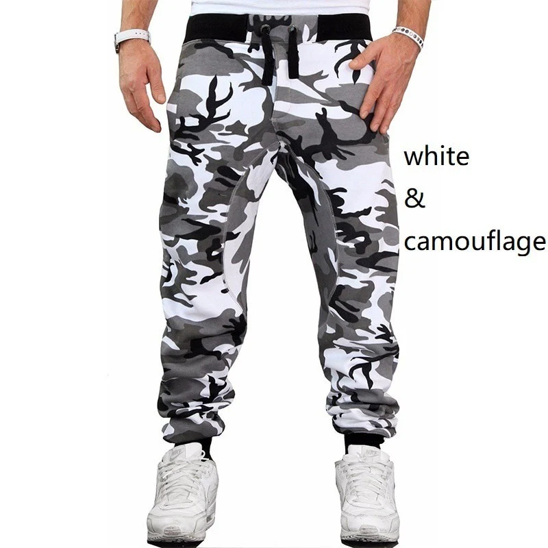 Sweatpants Men Camouflage Elasticity Military Cargo Pants Drawstring Multi Pockets Bottoms Casual Jogger Trousers - Image 6