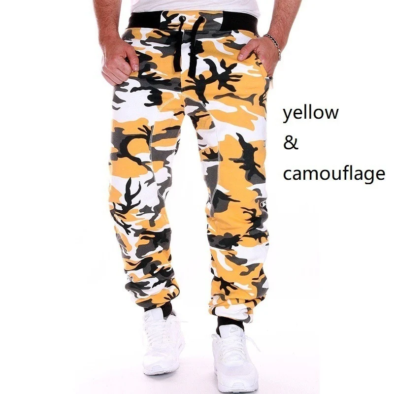 Sweatpants Men Camouflage Elasticity Military Cargo Pants Drawstring Multi Pockets Bottoms Casual Jogger Trousers - Image 8