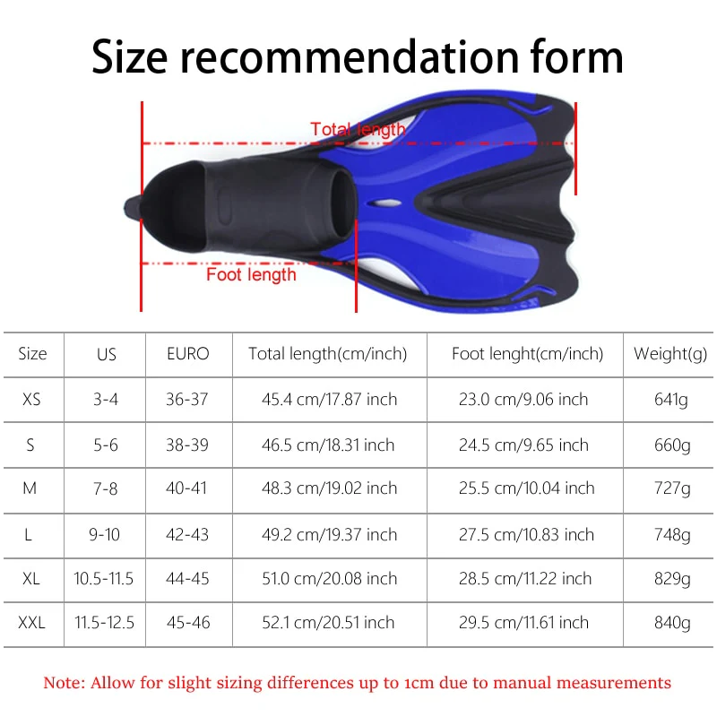 Swimming Fins Adult Snorkeling Foot Flippers KIDS Diving Fins Beginner Swimming Equipment Portable Adult & kids diving Flippers - Image 8