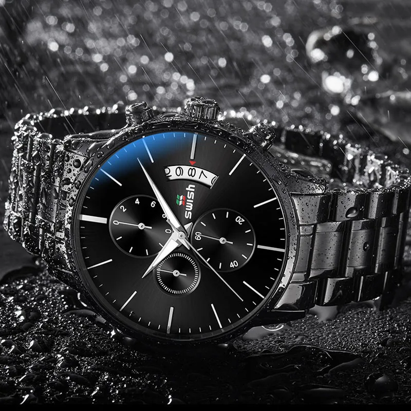 SWISH Men Watch 2022 Waterproof Stainless Steel Sport Quartz Clock Men's Watches Top Brand Luxury Man Wristwatch - Image 10