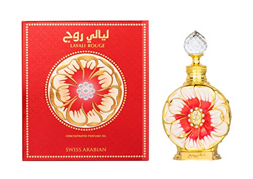 Swiss Arabian Layali Rouge For Women - Floral, Fruity Gourmand Concentrated Perfume Oil - Luxury Fragrance From Dubai - Long Lasting Artisan Perfume With Notes Of Papaya, Peach, And Coconut - 0.5 Oz - Image 2