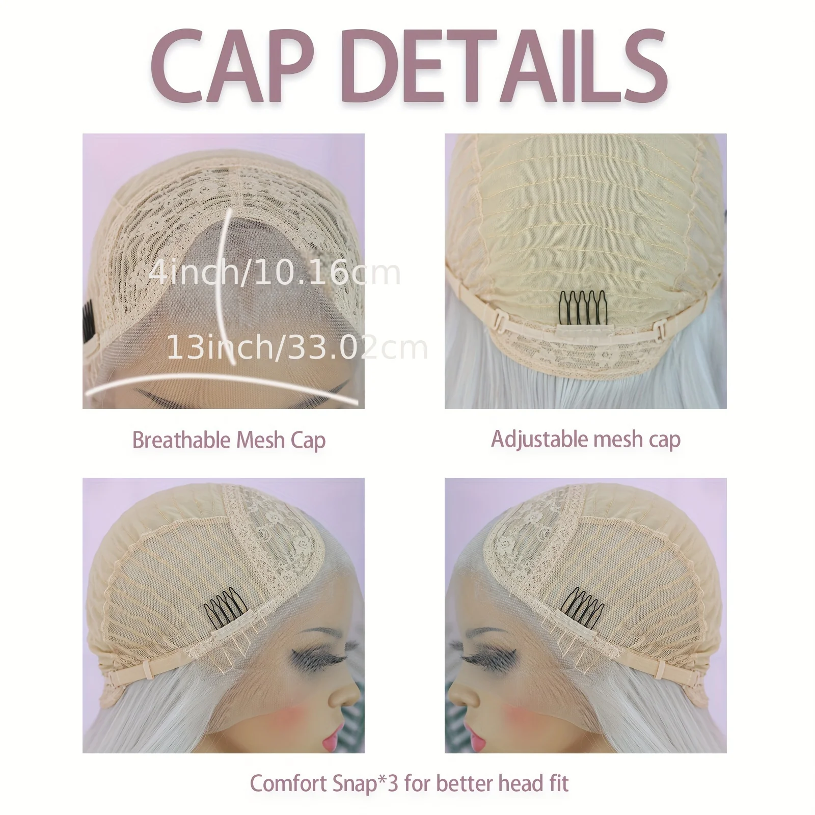Synthetic 13*4 Lace Front Wigs Synthetic Long Wavy Hair Lace Front Wigs For Women Pastel Lace Front Wigs Deep Wave Curly Lace Wig For Women - Image 5