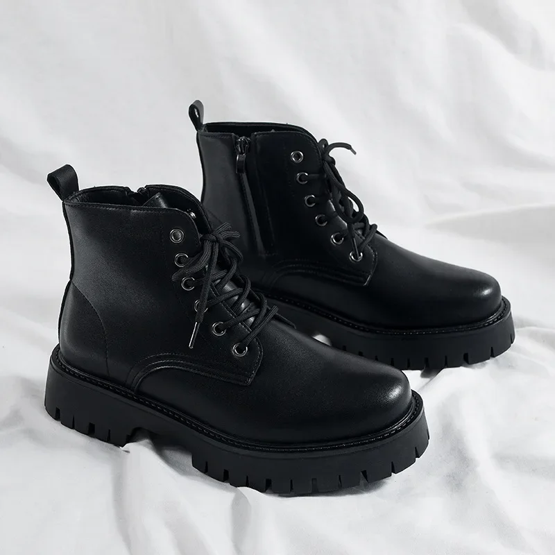 Tactical Boots Men Man Shoes Work and Safety Shoes Dress Booty Man High Heel Ankle Boots Mens Shoe Casual Sneakers Men's Boots - Image 5