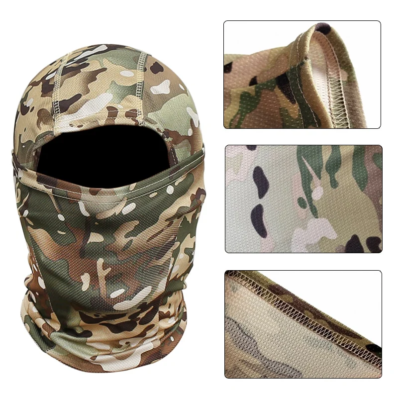 Tactical Camouflage Balaclava Full Face Mask Head Gear Sports Hat Hunting Bicycle Cycling Army Multicam Bandana Neck Gaiter - Image 13