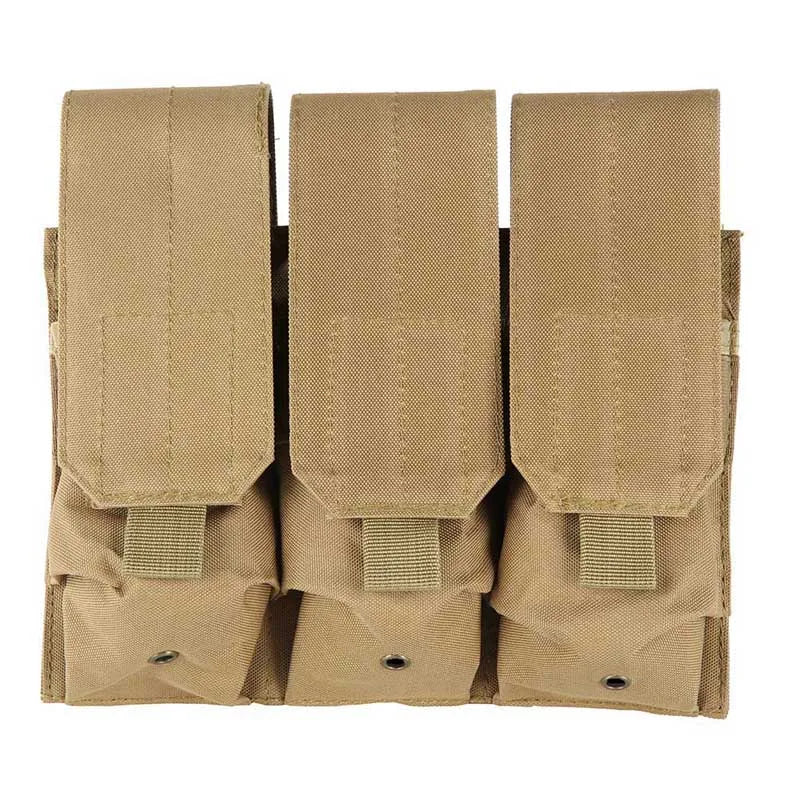 Tactical MOLLE Triple Magazine Pouches Double Triple Shooting Mag Pouch Wargame Paintball 5.56 7.62Mag Bag - Image 9