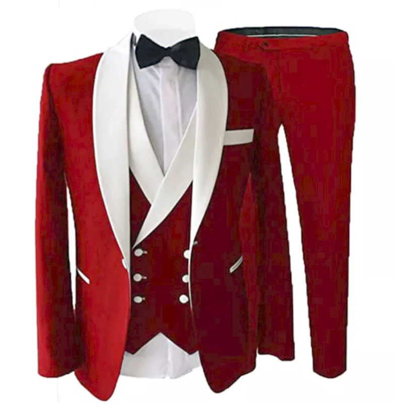 Tailor Made Royal Blue Men's Suit 2021 Groom Tuxedos Peak Lapel Best Man Suits Mens Wedding Suits (Jacket+Pants+Vest) - Image 5