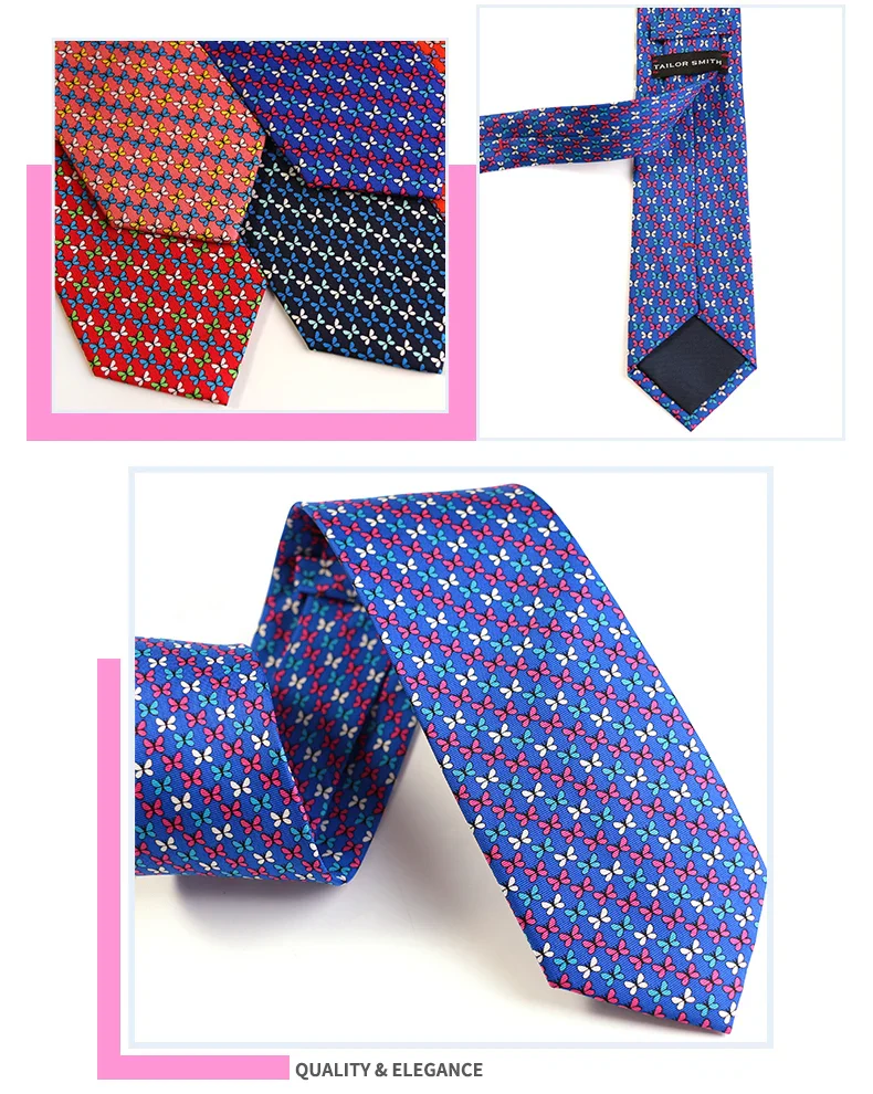 Tailor Smith 100% Silk Ties For Men Handmade Necktie With Animal Pattern Tie Father's Day Birthday Gift Tie - Image 30