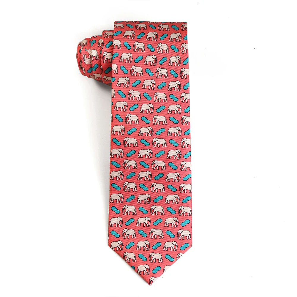 Tailor Smith 100% Silk Ties For Men Handmade Necktie With Animal Pattern Tie Father's Day Birthday Gift Tie - Image 52