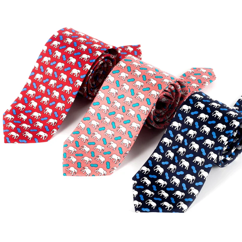 Tailor Smith 100% Silk Ties For Men Handmade Necktie With Animal Pattern Tie Father's Day Birthday Gift Tie - Image 6