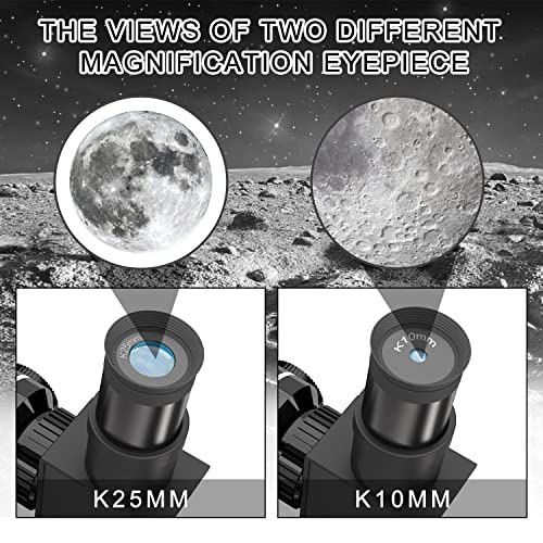 Telescope for Kids Beginners Adults, 70mm Astronomy Refractor Telescope with Adjustable Tripod - Perfect Telescope Gift for Kids - Image 4