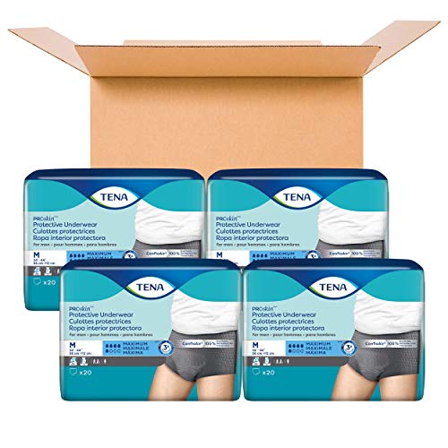 TENA Incontinence Underwear for Men, Maximum Absorbency, ProSkin, Medium - 80 Count - Image 12
