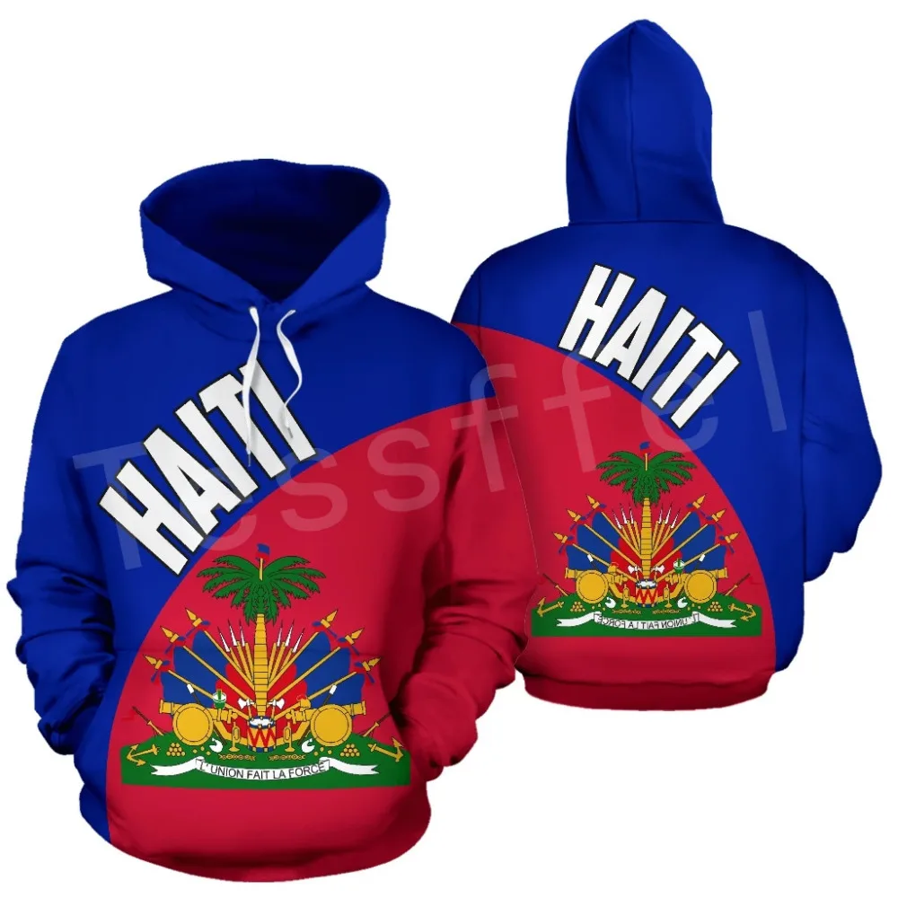 Tessffel Country Emblem Flag Caribbean Sea Haiti Island Retro Pullover Men/Women Tracksuit Jacket 3Dprint Streetwear Hoodies A12 - Image 6