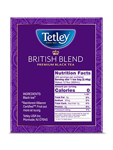 Tetley British Blend Premium Black Tea, 320 Tea Bags, Rainforest Alliance Certified - Image 7
